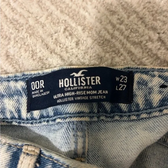 Hollister Light Blue Denim with Brown Patch - Picture 4 of 4